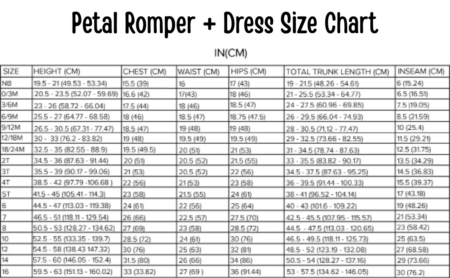 Petal Romper - Halloween Princesses