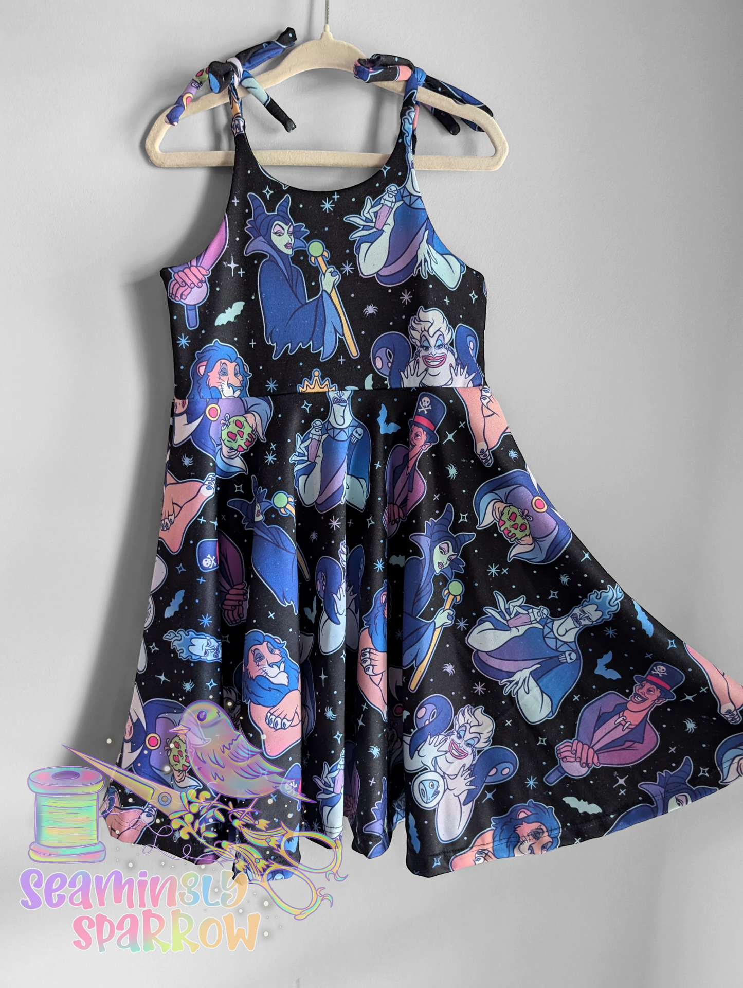 Brielle Tie-strap Dress - Spooky Villains