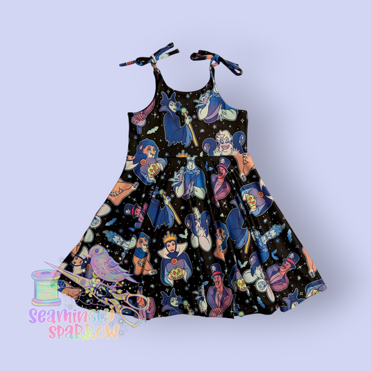 Brielle Tie-strap Dress - Spooky Villains