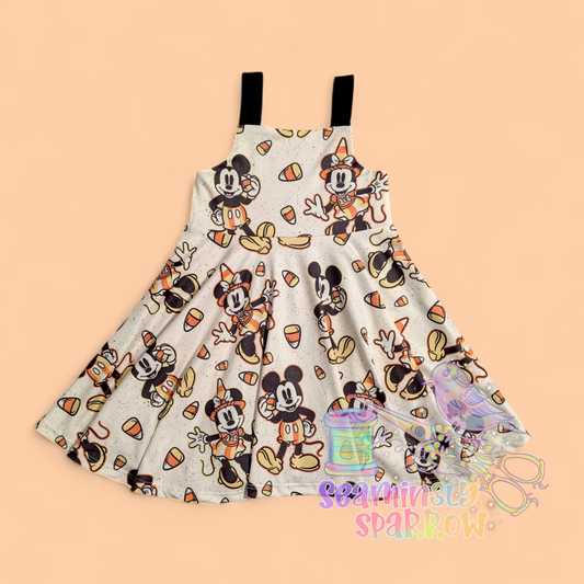 Bonnie Dress - Candy Corn Mouse