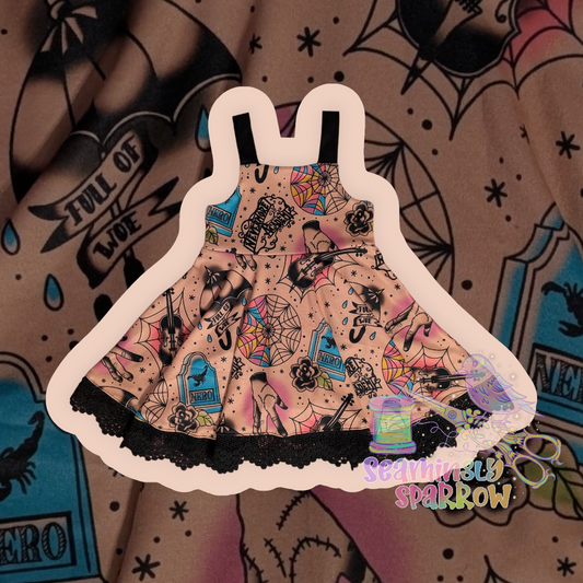 Bonnie Skirted Leo - Nevermore Tattoo Flash
