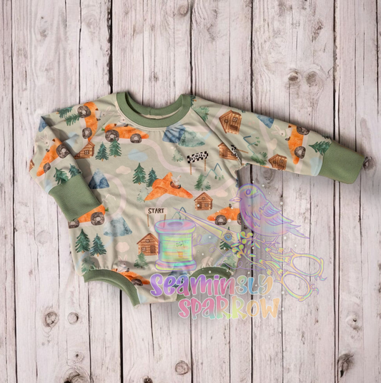 Bunny Race - Rowan Romper